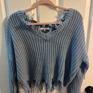 Women’s fringed medium sweater